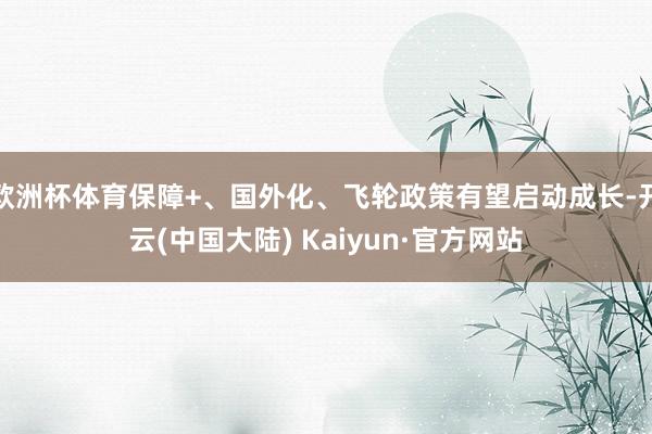 欧洲杯体育保障+、国外化、飞轮政策有望启动成长-开云(中国大陆) Kaiyun·官方网站