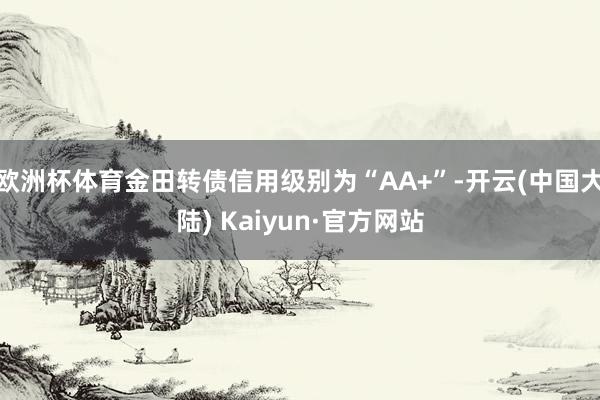 欧洲杯体育金田转债信用级别为“AA+”-开云(中国大陆) Kaiyun·官方网站